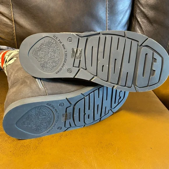 Vintage Ed Hardy Brand New Boots Sz.10 - Picture 5 of 6